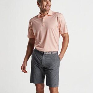 NWT!!  Peter Millar Shackleford Performance Hybrid Short Iron Gray - 35